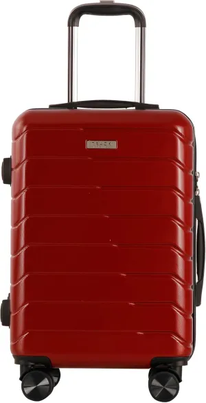 1 Piece Carry on Luggage ABS PC Hardshell TSA Lock Aluminum Trolley Spinner Wheels (Wine Red, 1 Piece)