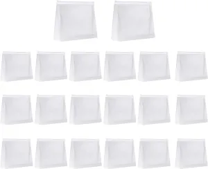 20 Pack Mini Clear Organizer Pouches,Mini Clear Makeup Bag,Small PVC Transparent Cosmetic Organizer Bag(5.9X1.38X5.1inch)