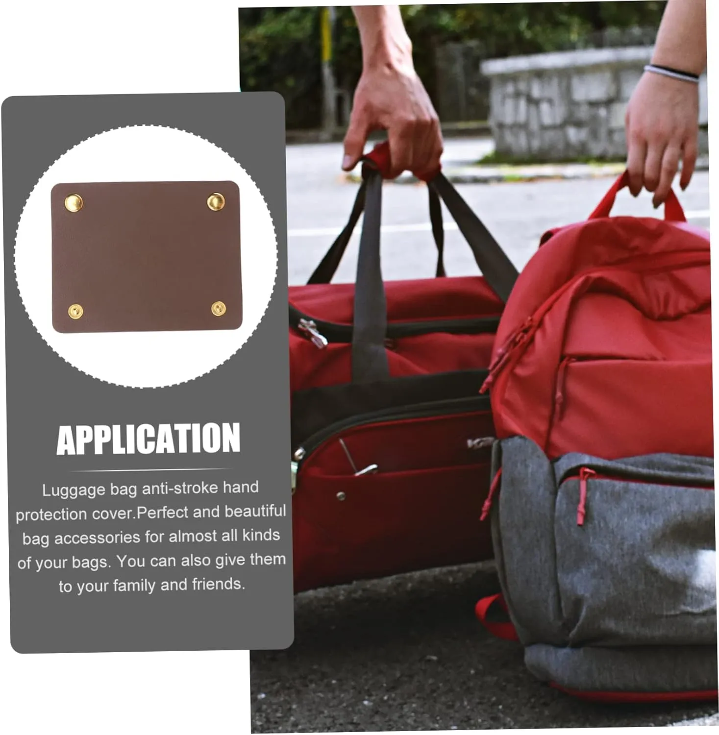 4 Pcs Travel Duffle Bag Handle Covers Easy to Use Luggage Handle Protector Wraps