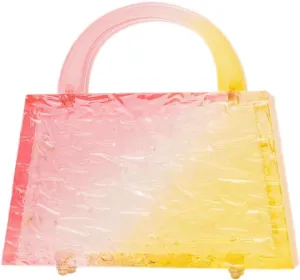 Acrylic Handbag for Women Colorful Clear Acrylic Evening Bag Unique Top Handle Clutch Purse for Wedding Party Prom