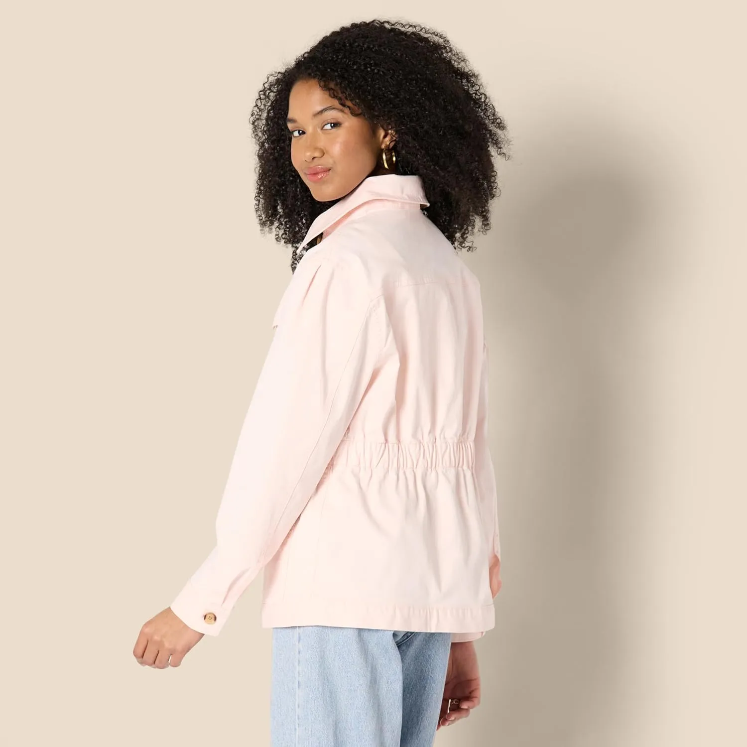 Amazon Essentials Women's Regular-Fit Midweight Cotton Twill Jacket