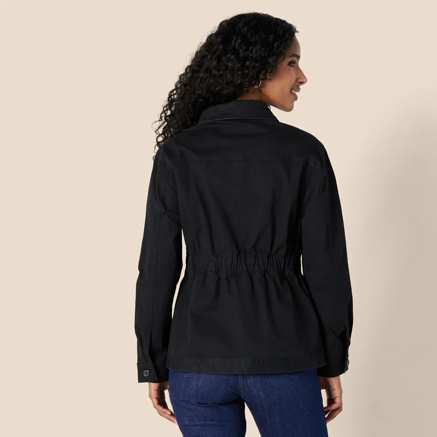Amazon Essentials Women's Regular-Fit Midweight Cotton Twill Jacket