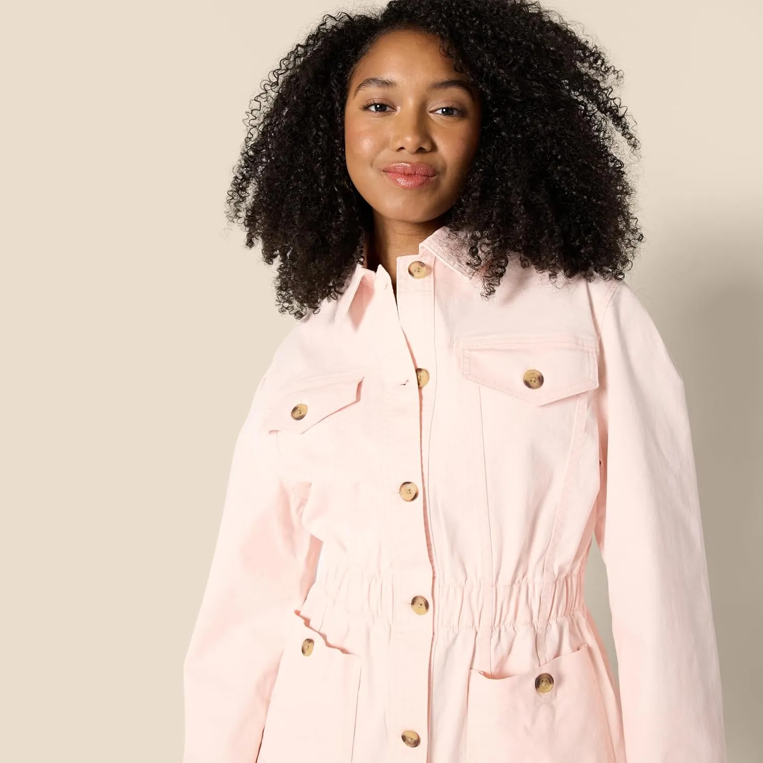 Amazon Essentials Women's Regular-Fit Midweight Cotton Twill Jacket