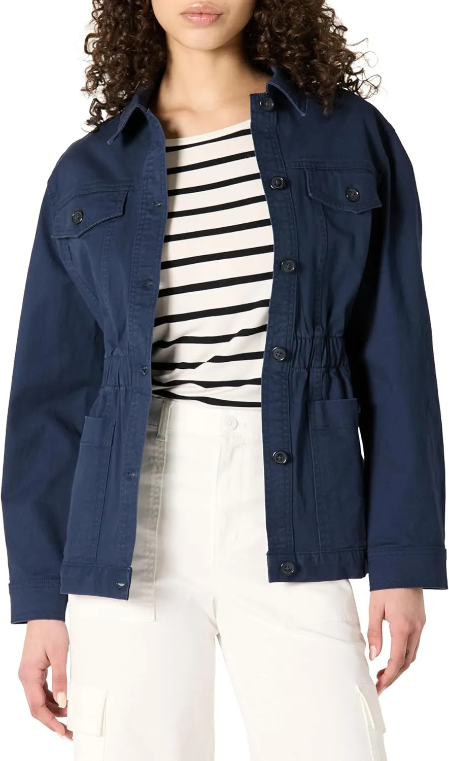 Amazon Essentials Women's Regular-Fit Midweight Cotton Twill Jacket