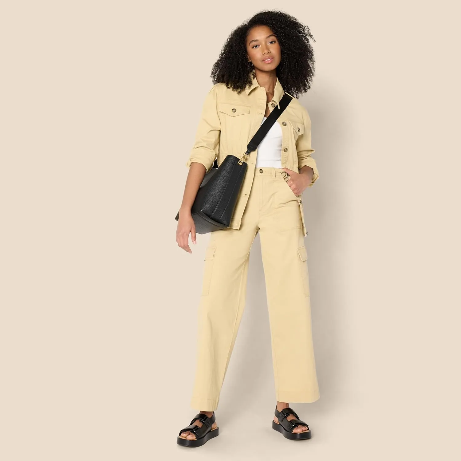 Amazon Essentials Women's Regular-Fit Midweight Cotton Twill Jacket