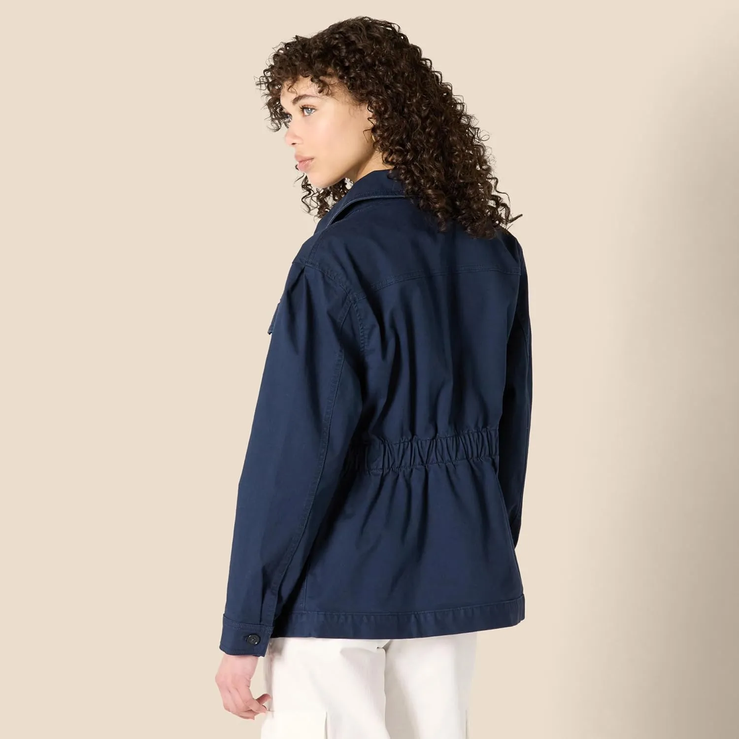 Amazon Essentials Women's Regular-Fit Midweight Cotton Twill Jacket