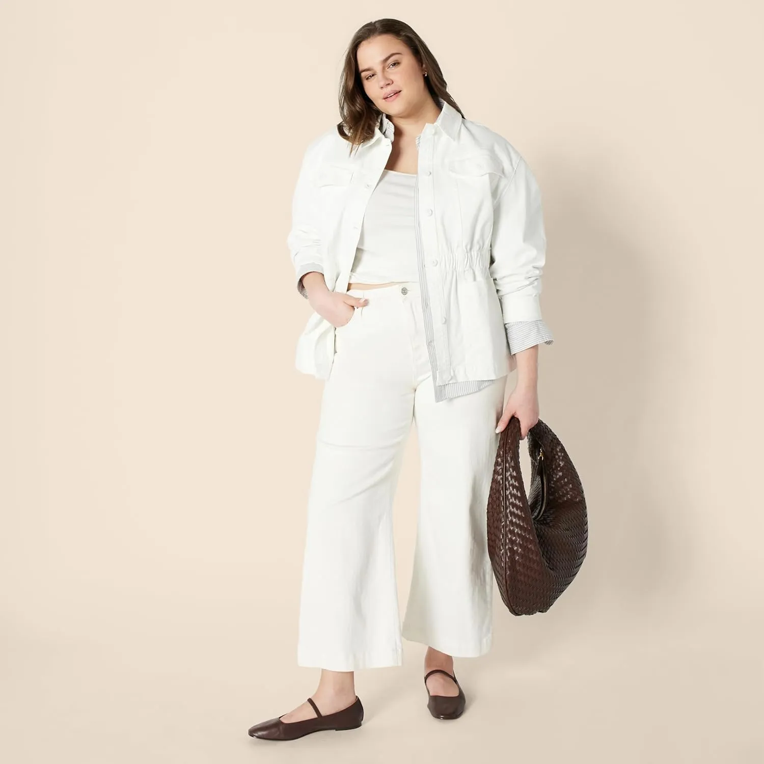 Amazon Essentials Women's Regular-Fit Midweight Cotton Twill Jacket