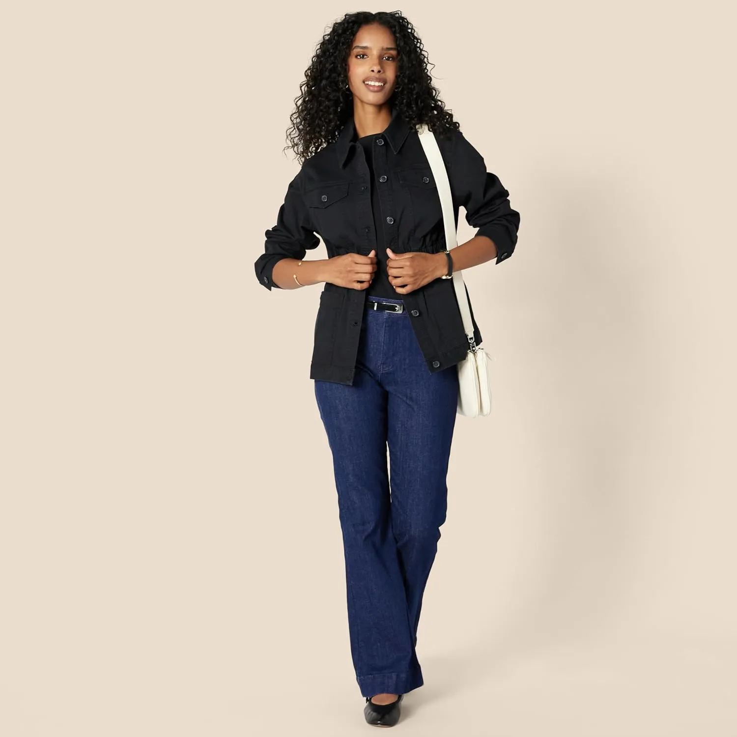 Amazon Essentials Women's Regular-Fit Midweight Cotton Twill Jacket