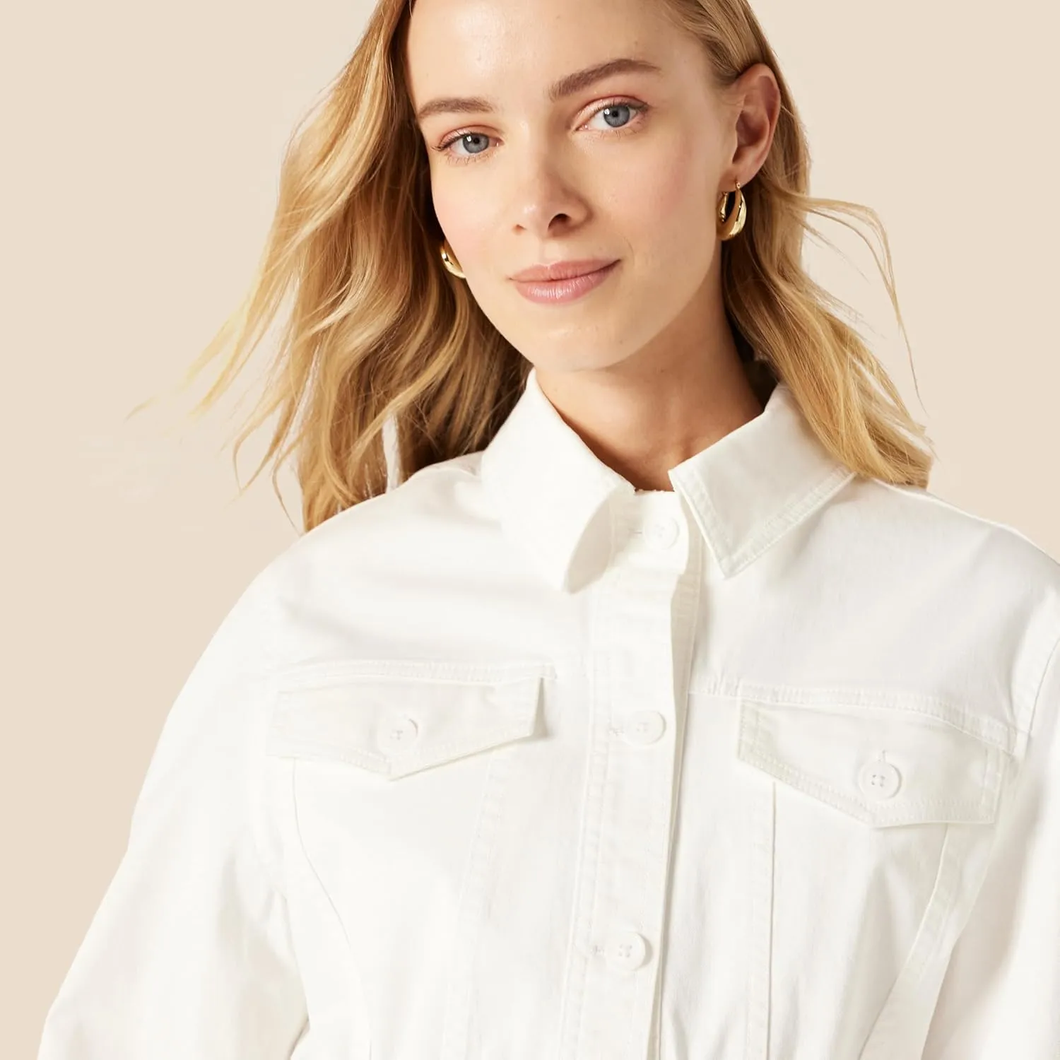 Amazon Essentials Women's Regular-Fit Midweight Cotton Twill Jacket