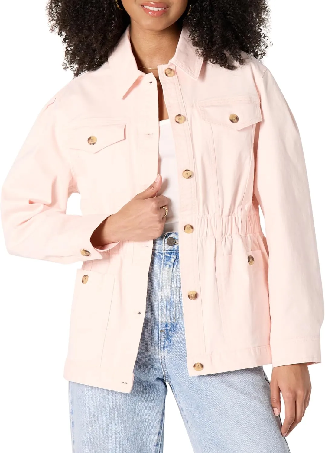 Amazon Essentials Women's Regular-Fit Midweight Cotton Twill Jacket