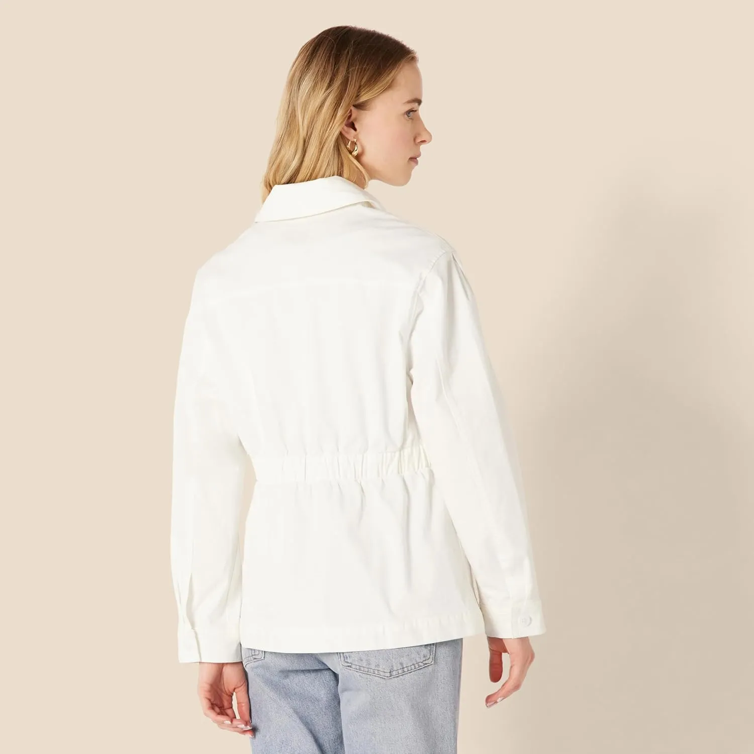 Amazon Essentials Women's Regular-Fit Midweight Cotton Twill Jacket