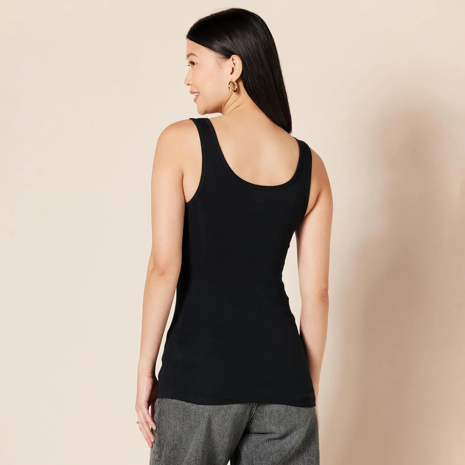 Amazon Essentials Women's Slim-Fit Tank, Pack of 4
