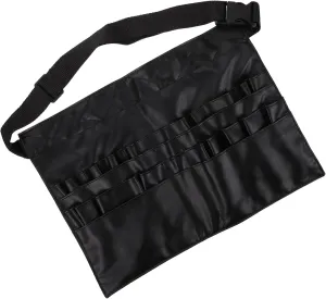Angoily Make up Bag for Makeup Brush Cross-Body Makeup Brush Pouch Storage Bag Makeup Brush Cosmetics Waist Pouch, Black, 24x24.5cm