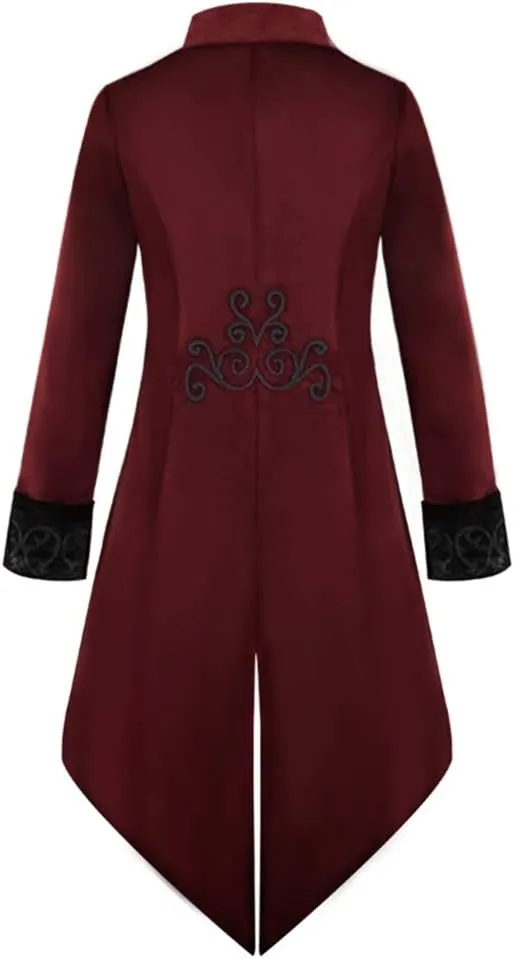 Apocrypha Mens Medieval Steampunk Tailcoat Victorian Gothic Jacket Frock Coat