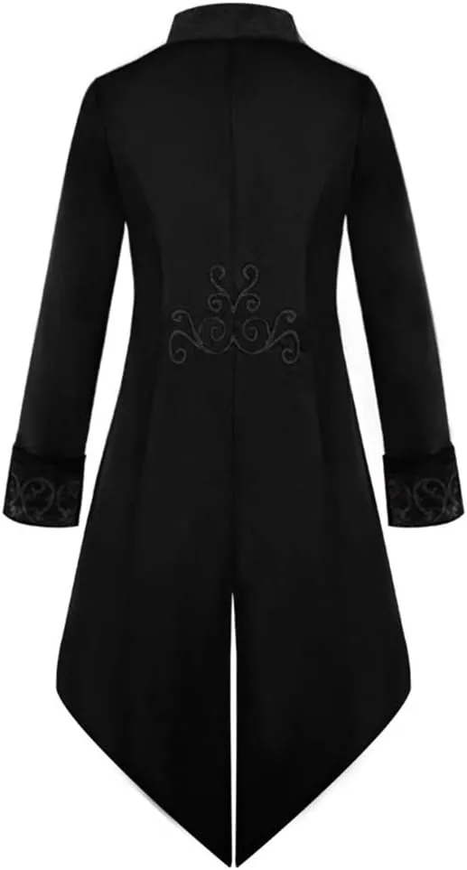 Apocrypha Mens Medieval Steampunk Tailcoat Victorian Gothic Jacket Frock Coat