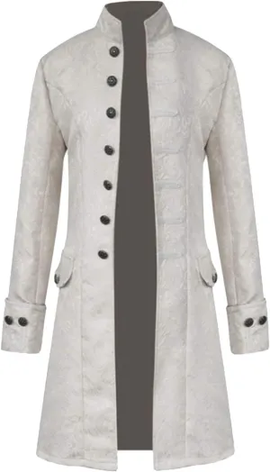 Apocrypha Mens Vintage Tailcoat Jacket Goth Long Steampunk Victorian Frock Coat