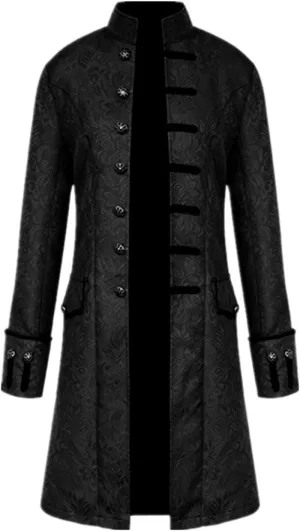 Apocrypha Mens Vintage Tailcoat Jacket Goth Long Steampunk Victorian Frock Coat