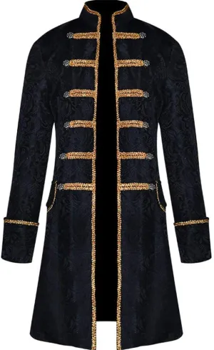 Apocrypha Mens Vintage Tailcoat Jacket Goth Long Steampunk Victorian Frock Coat