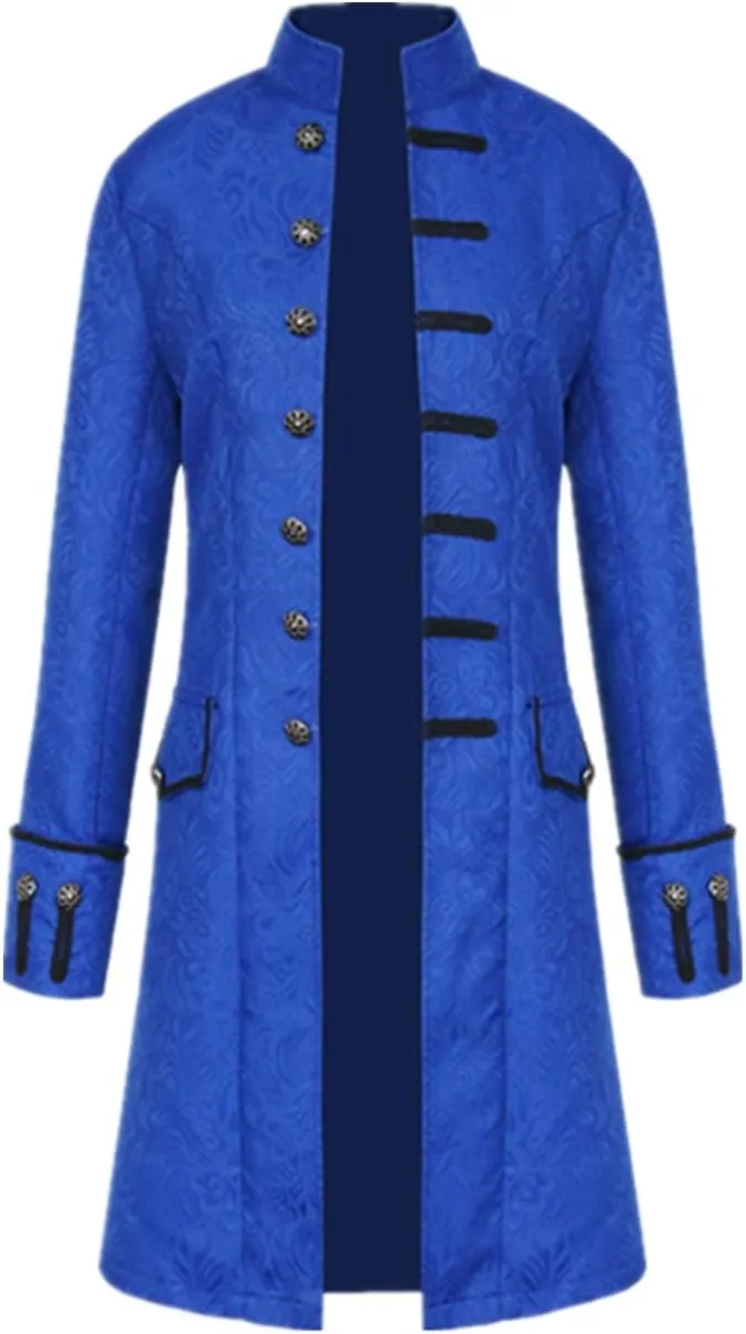 Apocrypha Mens Vintage Tailcoat Jacket Goth Long Steampunk Victorian Frock Coat