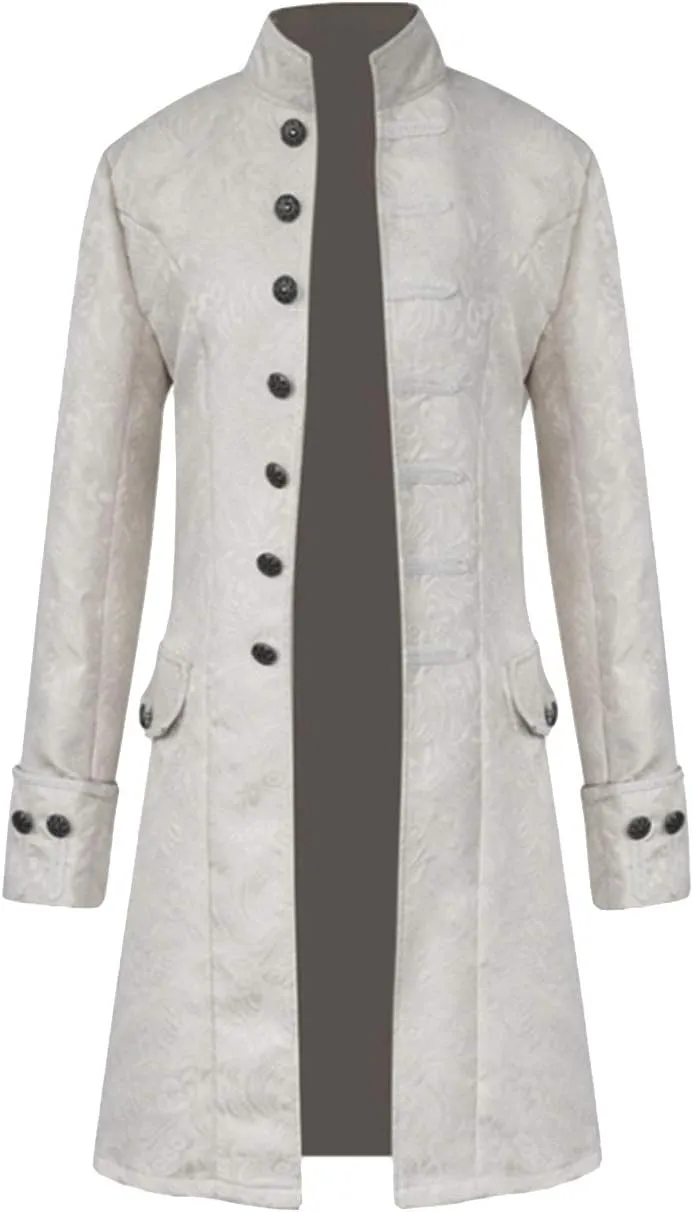 Apocrypha Mens Vintage Tailcoat Jacket Goth Long Steampunk Victorian Frock Coat