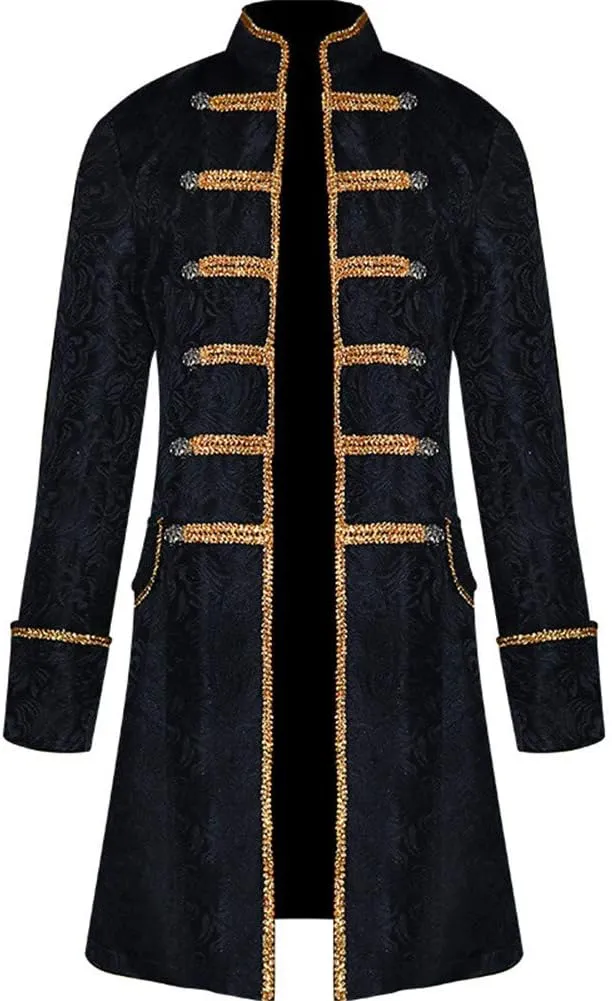 Apocrypha Mens Vintage Tailcoat Jacket Goth Long Steampunk Victorian Frock Coat
