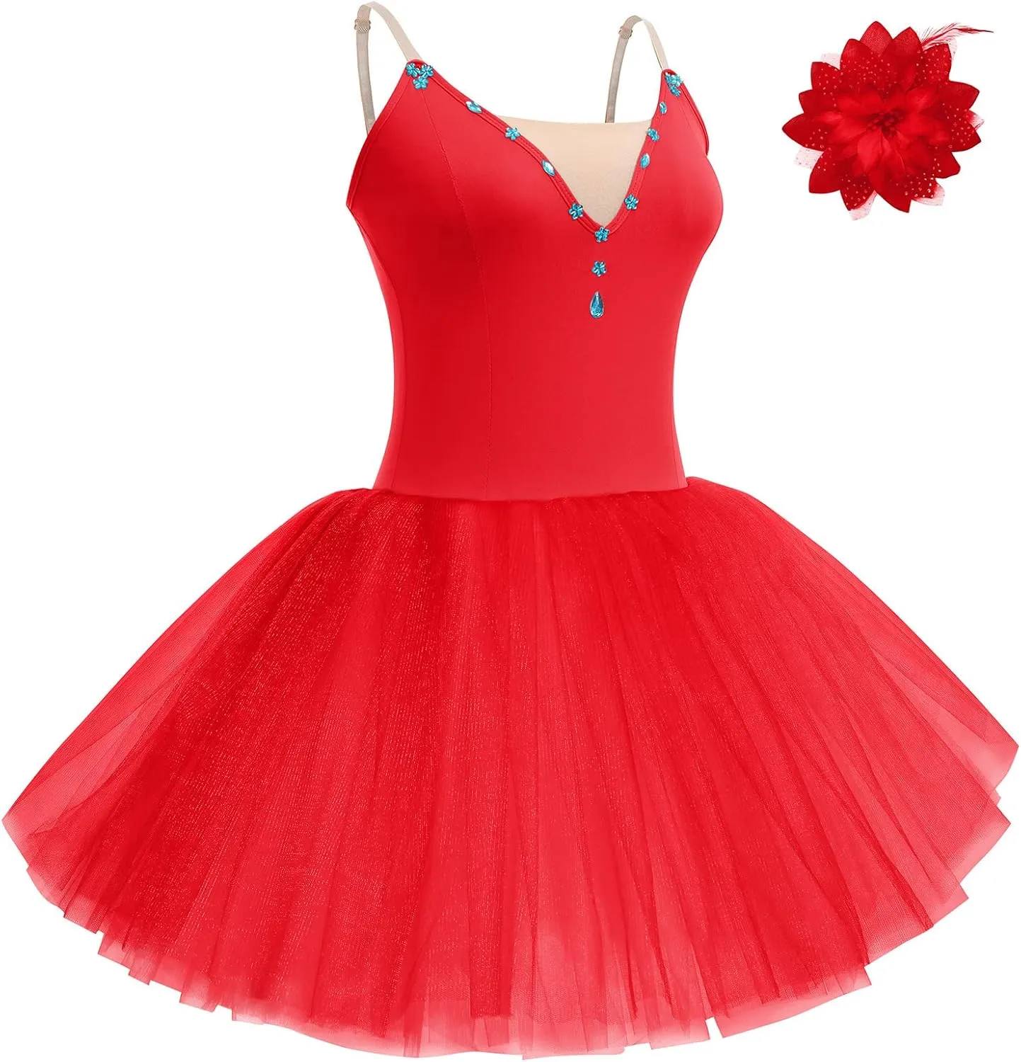 Ballet Leotard for Women Dance Tulle Skirt Swan Lake Professional Ballerina Costume Camisole Leotard Ballet Dress