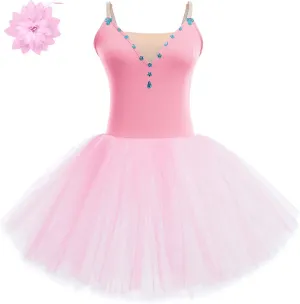 Ballet Leotard for Women Dance Tulle Skirt Swan Lake Professional Ballerina Costume Camisole Leotard Ballet Dress