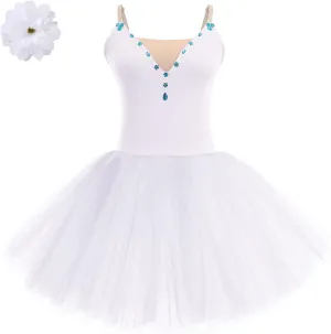 Ballet Leotard for Women Dance Tulle Skirt Swan Lake Professional Ballerina Costume Camisole Leotard Ballet Dress