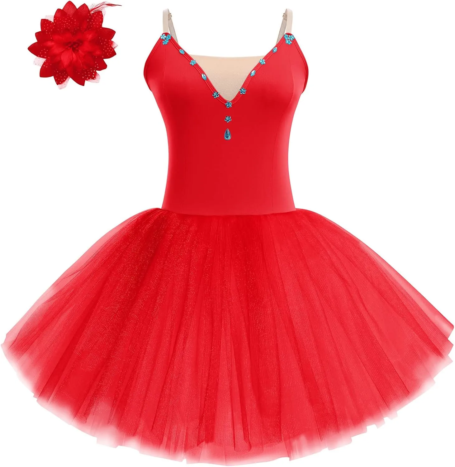 Ballet Leotard for Women Dance Tulle Skirt Swan Lake Professional Ballerina Costume Camisole Leotard Ballet Dress