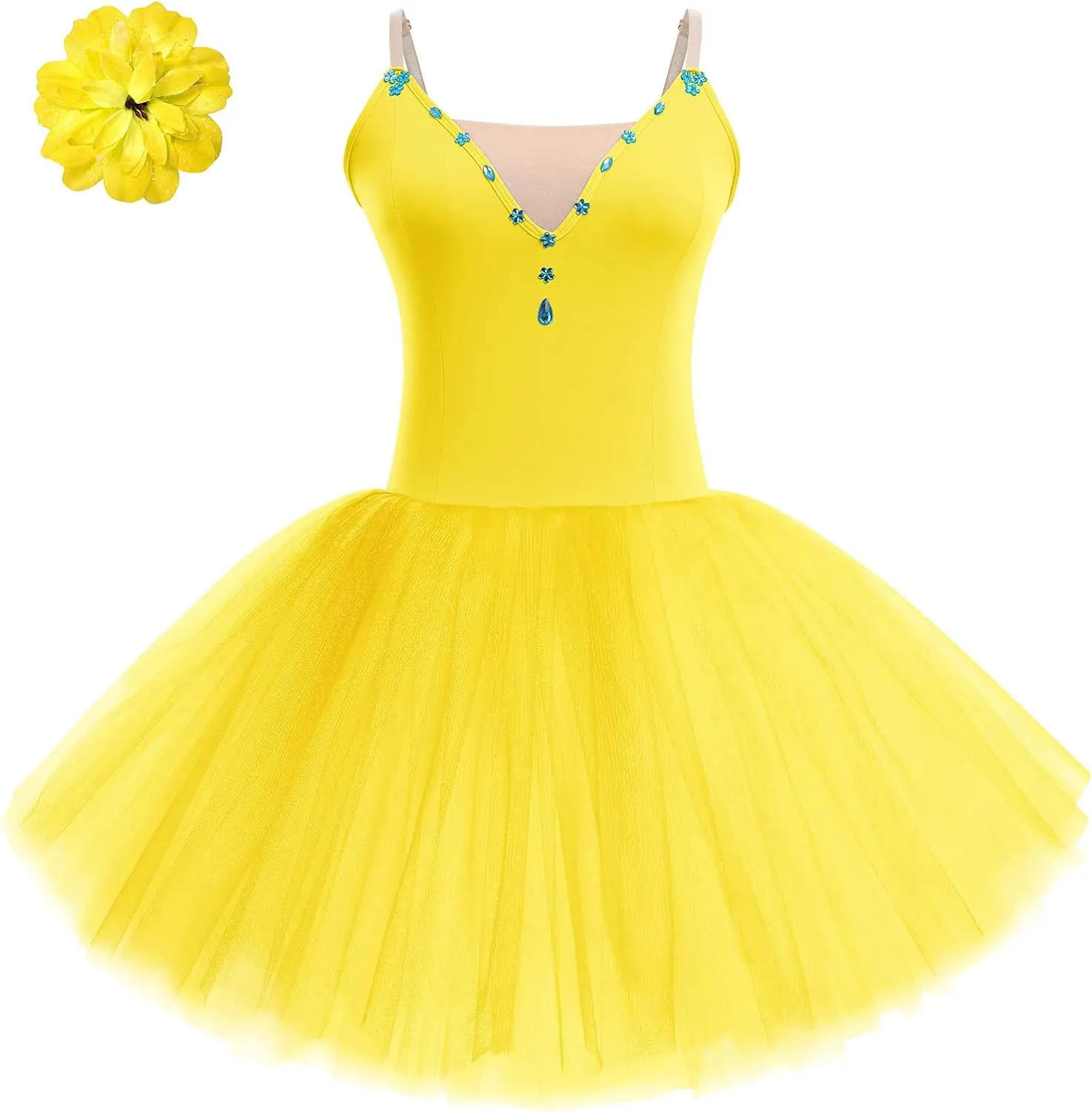 Ballet Leotard for Women Dance Tulle Skirt Swan Lake Professional Ballerina Costume Camisole Leotard Ballet Dress