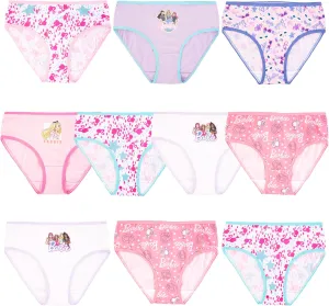 Barbie Amazon Exclusive 100% Combed Cotton Underwear and 4-pk Girl Short Sizes 4, 6, 8 & 10