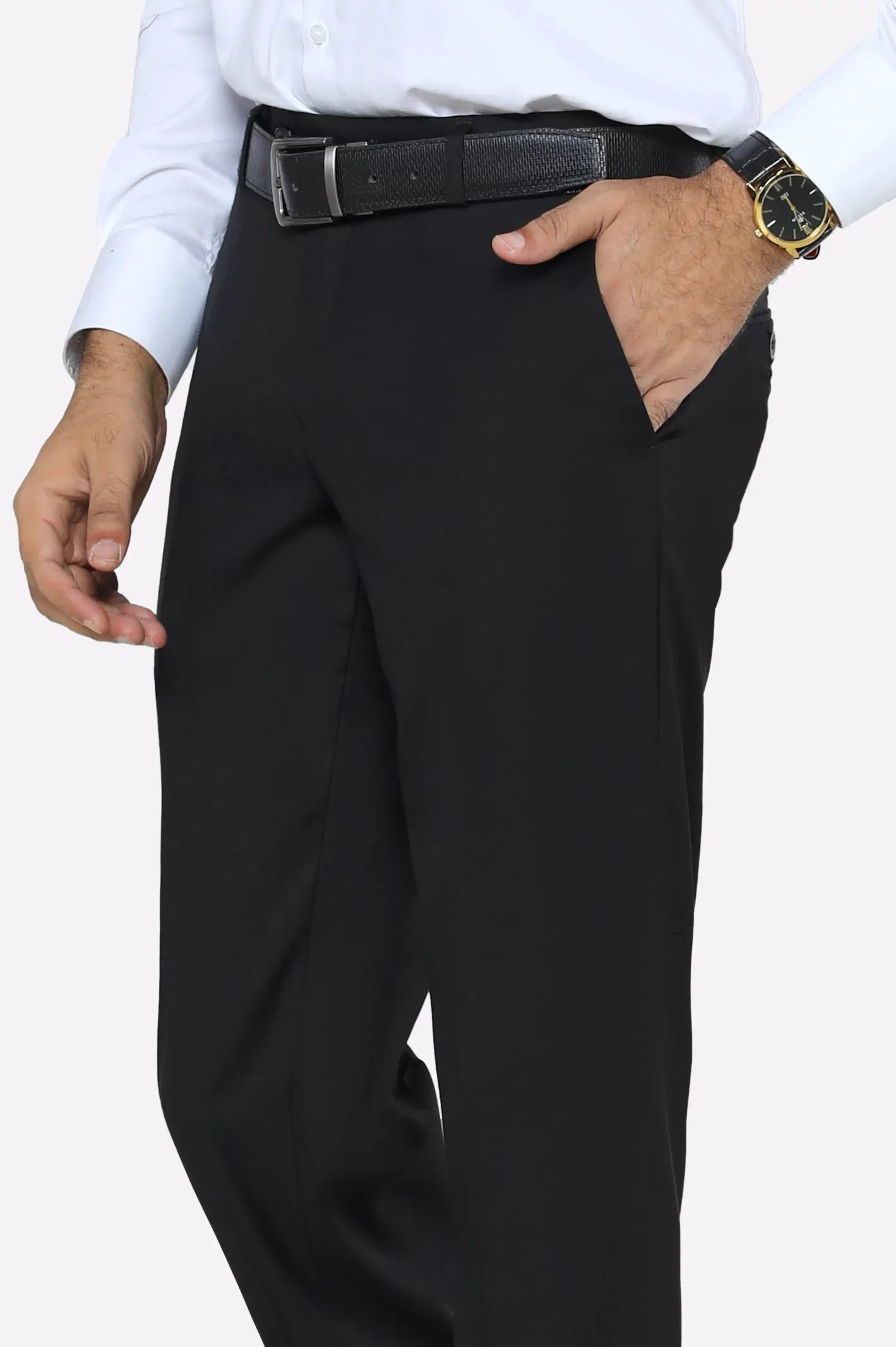 Black Slim Fit Formal Trouser