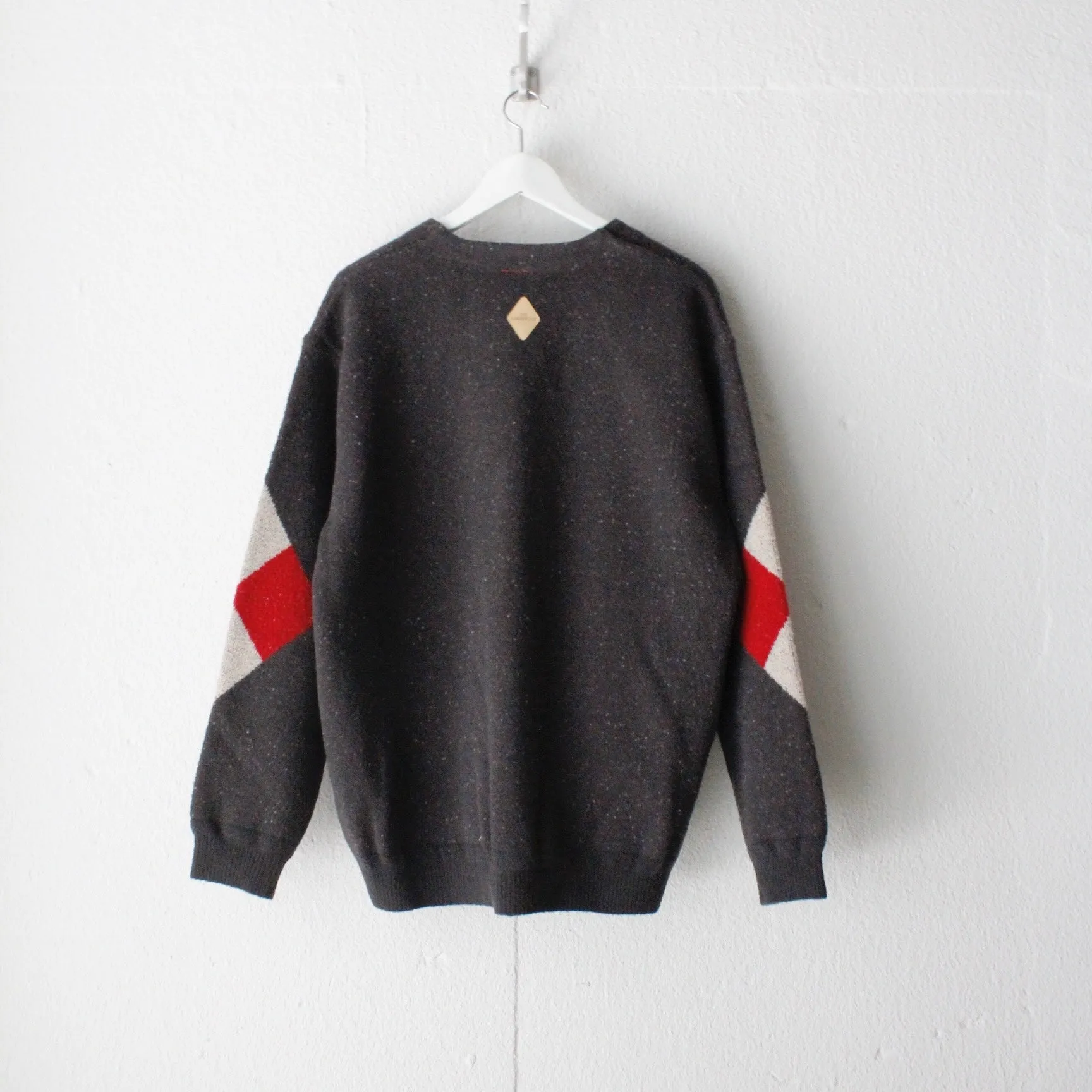 Boucle Knit Cardigan（Argyle）