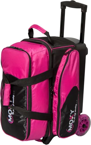 Bowlerstore Products Moxy Double Roller Bowling Bag- Pink/Black