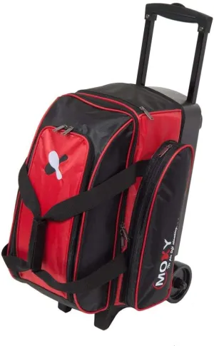 Bowlerstore Products Moxy Double Roller Bowling Bag- Red/Black