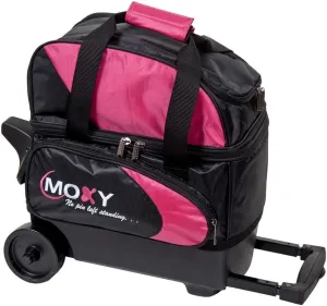 Bowlerstore Products Moxy Single Deluxe Roller Bowling Bag- Pink/Black