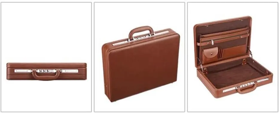 Briefcase Men's and Women's High-end Business Suitcase Password Box Withdrawal Box Computer Case Document Suitcase