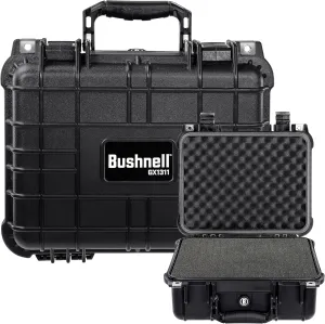 Bushnell 13.37 Inch Compact Waterproof Hard Camera Case For Binoculars, Optics, Equipment, Shock Proof, and TSA Ready (Black)