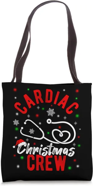 CARDIAC Christmas CREW Nurse Christmas Hospital Doctor Nurse Tote Bag