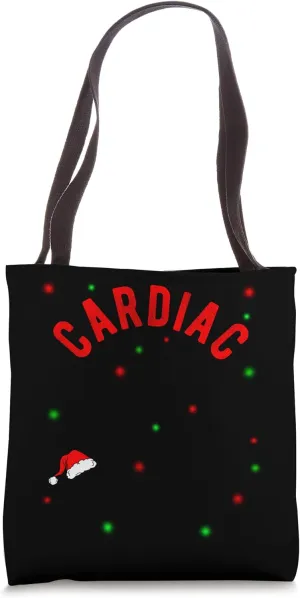 Cardiac Nurse Christmas Heart Cardiologist Hospital Doctor D Tote Bag