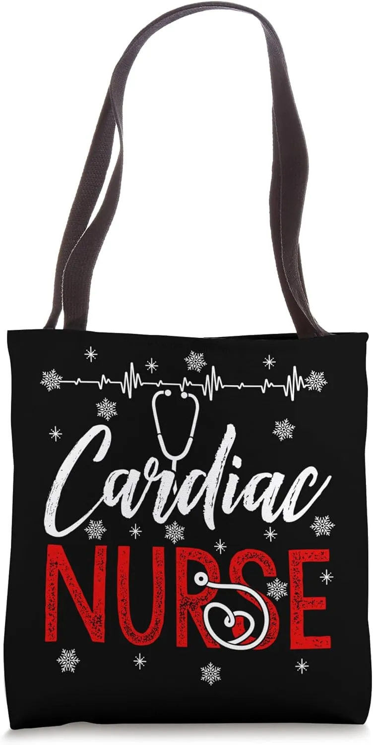 Cardiac Nurse Christmas Heart Cardiologist Hospital Doctor M Tote Bag
