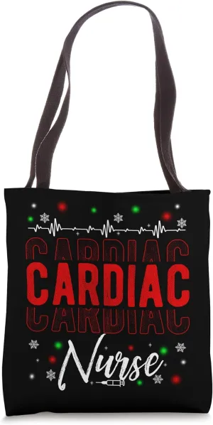 Cardiac Nurse Christmas Heart Cardiologist Hospital Doctor N Tote Bag