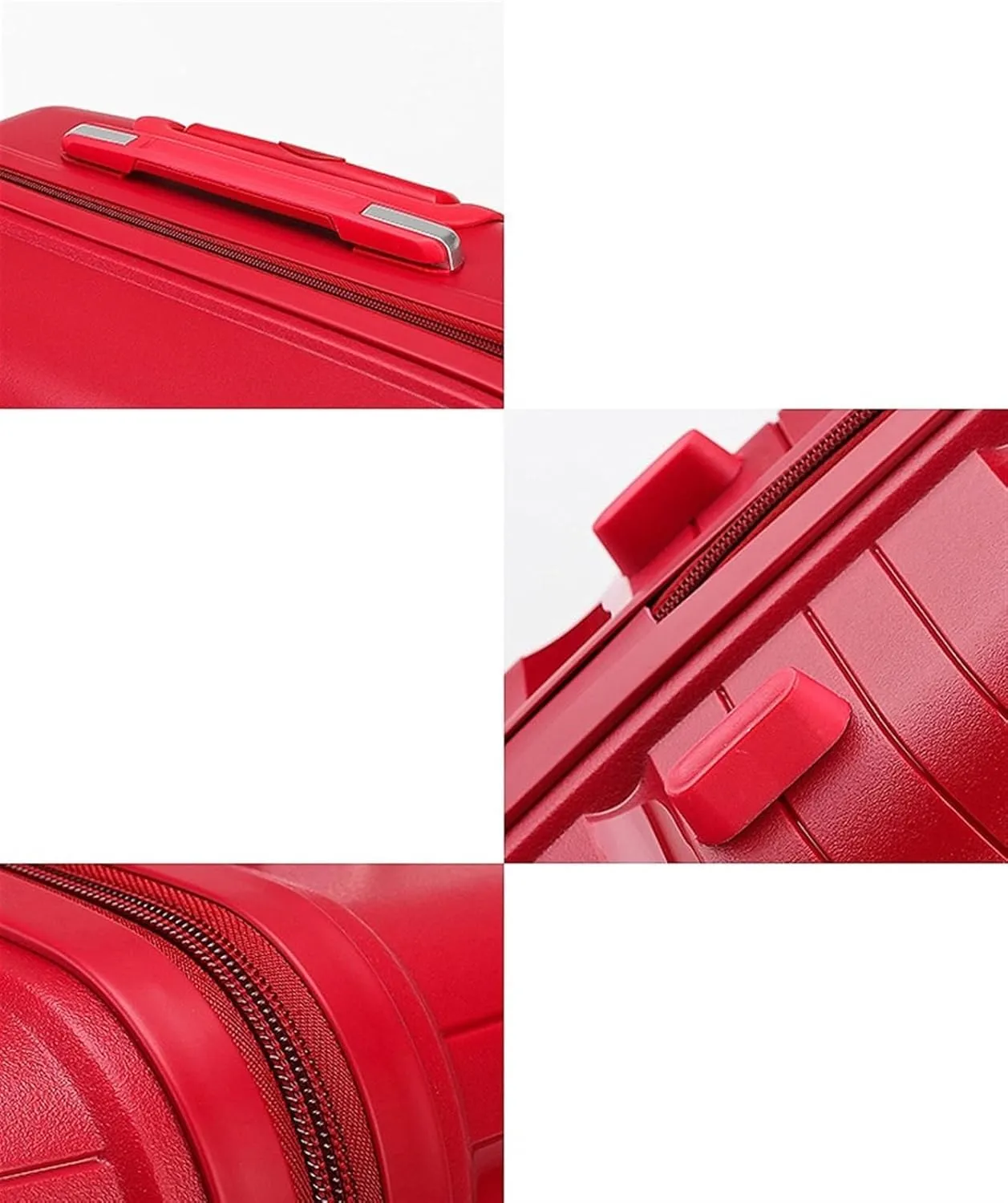 Carry-On Travel Suitcase With Spinner Wheels,Lightweight Ergonomic Handles, Traveling Suitcases Luggage Carry On (Color : Red, Size : 18inch)