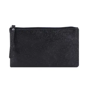 Celestial Glitter Pouch  Six Stunning Shades - Sparkling Makeup Bag, Festive Cosmetic Pouch (Twilight Black)