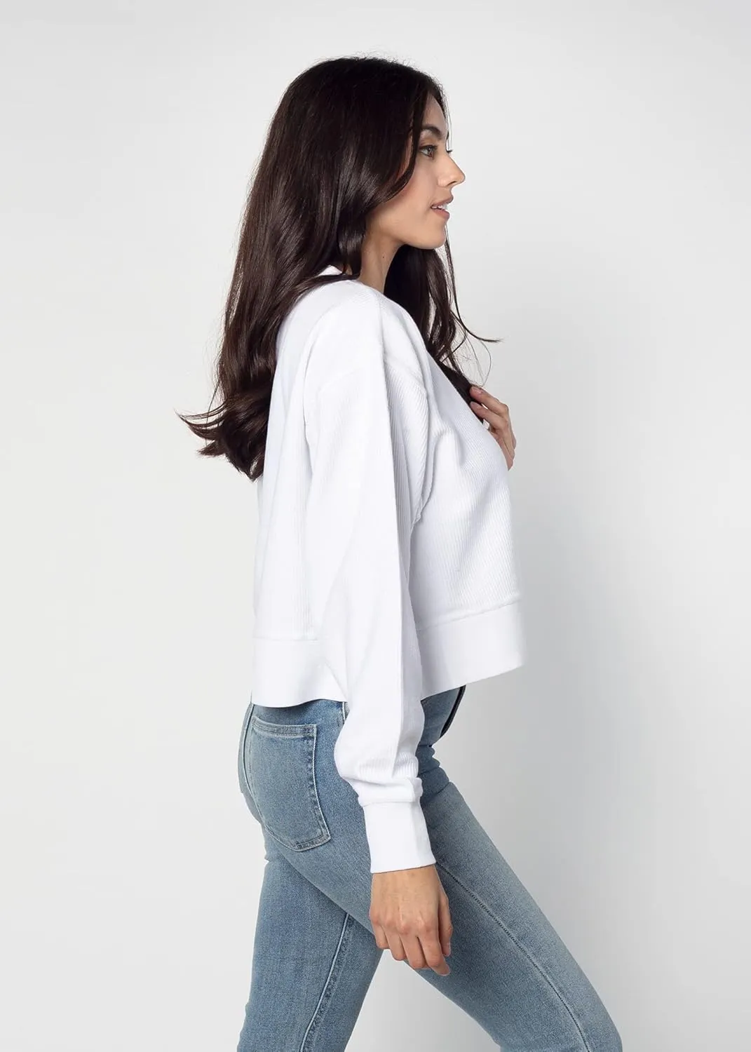 chicka-d Women's Corded Boxy Pullover
