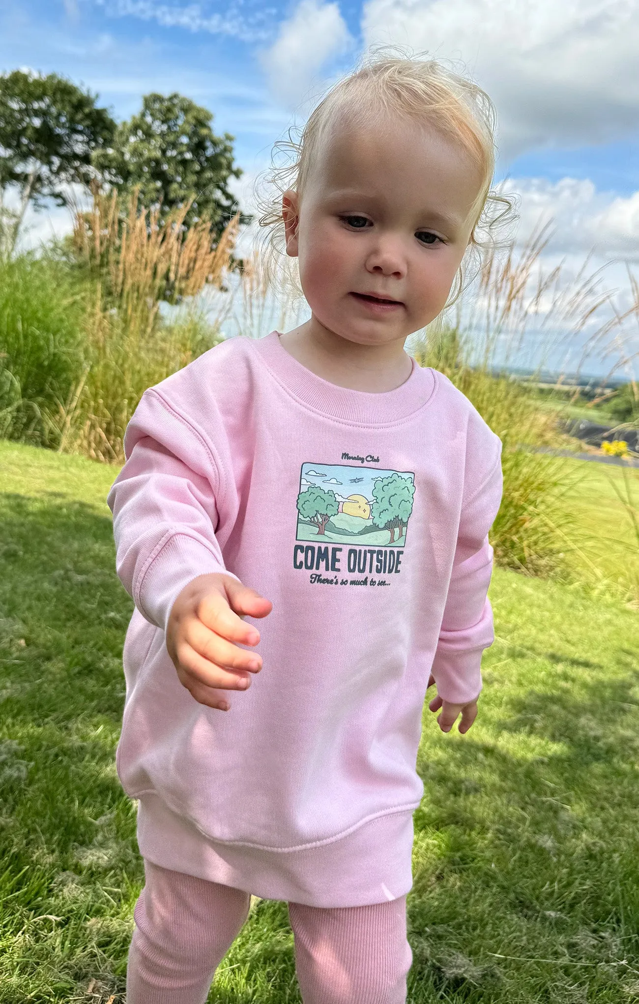 Come Outside Organic Cotton Childrens Sweatshirt
