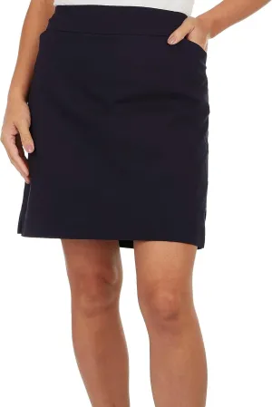 Coral Bay Womens Solid Pocket Skort X-Large Navy