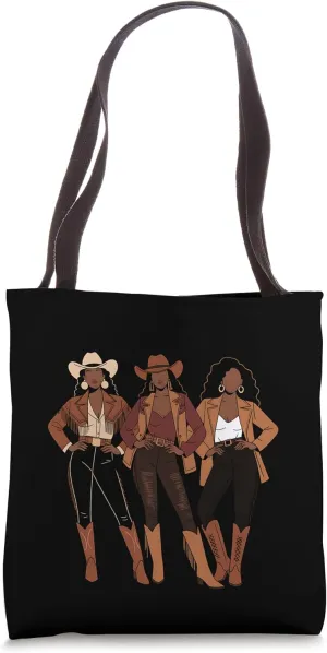 Cowgirl Country Rodeo Western Graphic Design Tote Bag