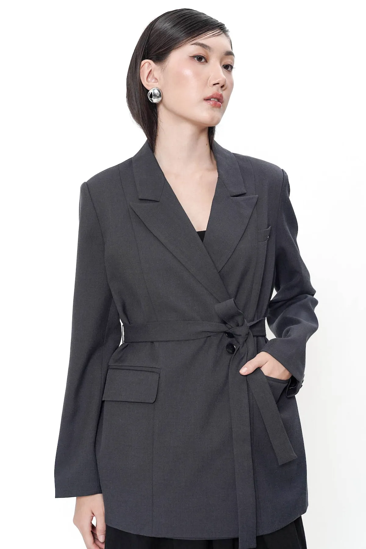 Cresida Blazer In Grey