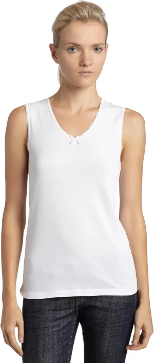 Cuddl Duds Women's Softwear Lace Edge V Neck Sleep Camisole
